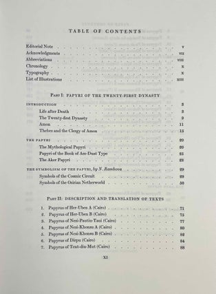 Mythological papyri. Vol. I: Text. Vol. II: Plates (complete set)
