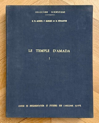 Item #M13373 Le temple d'Amada. Cahier I: Architecture. EL-ACHIRIE Hassan - BARGUET Paul -...