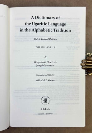 A dictionary of the Ugaritic language in the alphabetic tradition. Vol. I: A-K. Vol. II: L-Z (complete set)