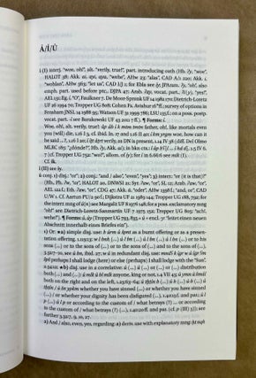 A dictionary of the Ugaritic language in the alphabetic tradition. Vol. I: A-K. Vol. II: L-Z (complete set)