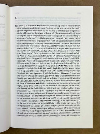 A dictionary of the Ugaritic language in the alphabetic tradition. Vol. I: A-K. Vol. II: L-Z (complete set)[newline]M13381-08.jpeg