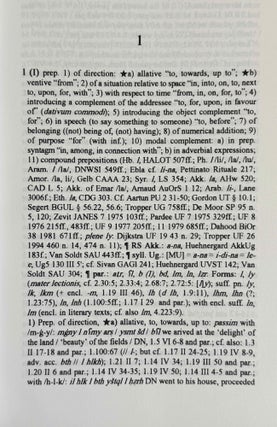 A dictionary of the Ugaritic language in the alphabetic tradition. Vol. I: A-K. Vol. II: L-Z (complete set)