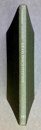 Item #M13383 Arad inscriptions. AHARONI Yohanan