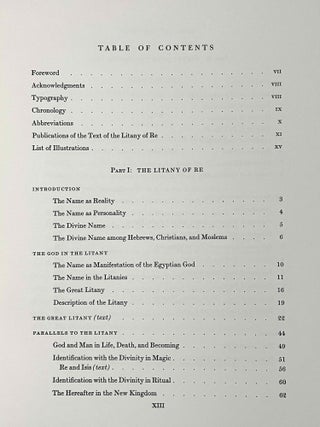The litany of Re