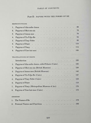 The litany of Re