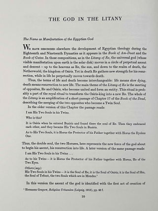 The litany of Re