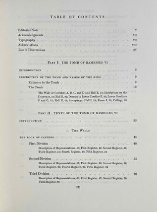 The tomb of Ramesses VI. Vol. I: Texts. Vol. II: Plates (complete set)[newline]M1341l-05.jpeg