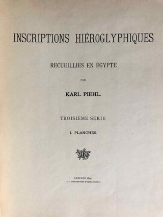 Inscriptions hiéroglyphiques recueillies en Europe et en Egypte. Troisième série. Planches.[newline]M1346a-01.jpg