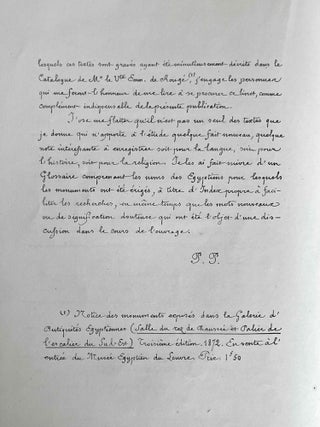 Recueil d'inscriptions inédites du musée égyptien du Louvre, traduites et commentées. Tome I & II (complete set)[newline]M1349-05.jpeg