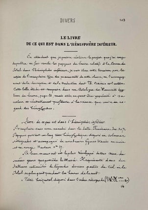 Recueil d'inscriptions inédites du musée égyptien du Louvre, traduites et commentées. Tome I & II (complete set)[newline]M1349-07.jpeg