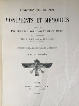 Monuments et mémoires Fondation Piot. Tome 25.[newline]M1353-03.jpg