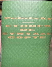 Item #M1357f Etudes de syntaxe copte. POLOTSKY Hans Jakob.