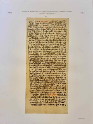 Aegyptische hiëroglyphische lijkpapyrus (T. 16) van het Nederlandsche Museum van Oudheden te Leyden. Uitgegeven op last der Hooge Regering. Aegyptische monumenten (which is: Papyrus égyptien funéraire hiéroglyphique (T. 16) du Musée d'Antiquités des Pays-Bas à Leide. Publié d'apres les ordres du Gouvernement. Monuments égyptiens)