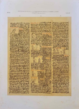 Aegyptische hiëroglyphische lijkpapyrus (T. 16) van het Nederlandsche Museum van Oudheden te Leyden. Uitgegeven op last der Hooge Regering. Aegyptische monumenten (which is: Papyrus égyptien funéraire hiéroglyphique (T. 16) du Musée d'Antiquités des Pays-Bas à Leide. Publié d'apres les ordres du Gouvernement. Monuments égyptiens)