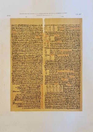 Aegyptische hiëroglyphische lijkpapyrus (T. 16) van het Nederlandsche Museum van Oudheden te Leyden. Uitgegeven op last der Hooge Regering. Aegyptische monumenten (which is: Papyrus égyptien funéraire hiéroglyphique (T. 16) du Musée d'Antiquités des Pays-Bas à Leide. Publié d'apres les ordres du Gouvernement. Monuments égyptiens)