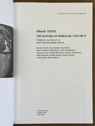 Abusir XXVII. The mastaba of Werkaure. Vol. II: Tombs AC 26 and AC 32 (post-Old Kingdom strata).[newline]M13583-01.jpeg