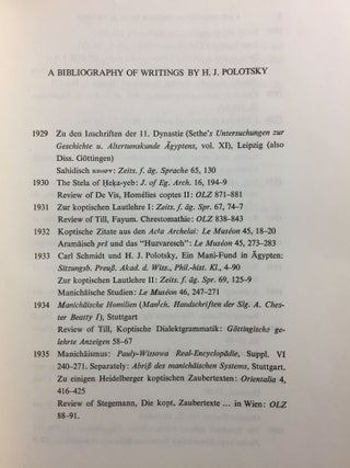 Festschrift Polotsky. Studies in Egyptology and Linguistics. In honour of H.J. Polotsky.[newline]M1358b-06.jpg