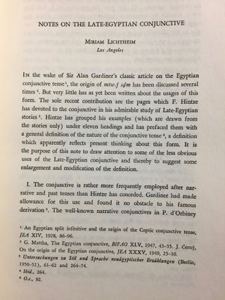 Festschrift Polotsky. Studies in Egyptology and Linguistics. In honour of H.J. Polotsky.
