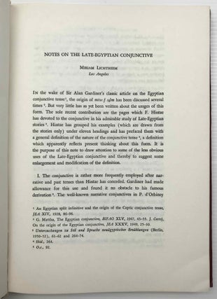 Festschrift Polotsky. Studies in Egyptology and Linguistics. In honour of H.J. Polotsky.