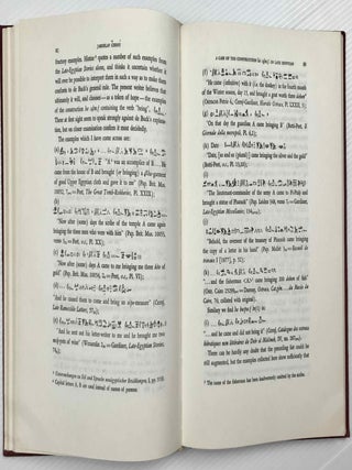 Festschrift Polotsky. Studies in Egyptology and Linguistics. In honour of H.J. Polotsky.