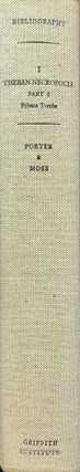 Item #M1360d Topographical Bibliography. Vol. I: The Theban necropolis. Part 1: Private tombs....