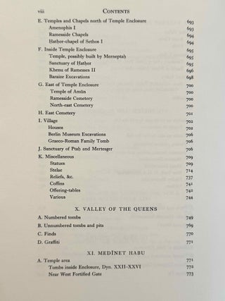 Topographical Bibliography. Vol. I: The Theban necropolis. Part 1: Private tombs. Part 2: Royal tombs and smaller cemeteries. Vol. II: Theban temples. Vol. III: Memphis. Part 1: Abu Rawash to Abusir. Part 2: Saqqara to Dahshur. Vol. VI: Upper Egypt: Chief Temples (excluding Thebes). Abydos, Dendera, Esna, Edfu, K&ocirc;m Ombo, and Philae. Vol. VII: Nubia deserts and outside Egypt (missing vol. IV, V & VIII)[newline]M1360e-14.jpeg