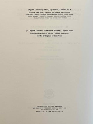 Topographical Bibliography. Vol. I: The Theban necropolis. Part 1: Private tombs. Part 2: Royal tombs and smaller cemeteries. Vol. II: Theban temples. Vol. III: Memphis. Part 1: Abu Rawash to Abusir. Part 2: Saqqara to Dahshur. Vol. VI: Upper Egypt: Chief Temples (excluding Thebes). Abydos, Dendera, Esna, Edfu, K&ocirc;m Ombo, and Philae. Vol. VII: Nubia deserts and outside Egypt (missing vol. IV, V & VIII)[newline]M1360e-21.jpeg