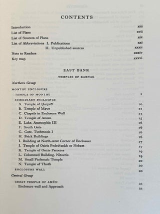 Topographical Bibliography. Vol. I: The Theban necropolis. Part 1: Private tombs. Part 2: Royal tombs and smaller cemeteries. Vol. II: Theban temples. Vol. III: Memphis. Part 1: Abu Rawash to Abusir. Part 2: Saqqara to Dahshur. Vol. VI: Upper Egypt: Chief Temples (excluding Thebes). Abydos, Dendera, Esna, Edfu, K&ocirc;m Ombo, and Philae. Vol. VII: Nubia deserts and outside Egypt (missing vol. IV, V & VIII)[newline]M1360e-22.jpeg