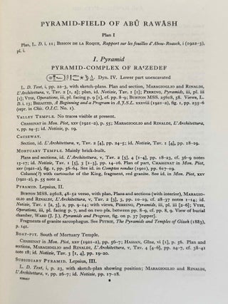 Topographical Bibliography. Vol. I: The Theban necropolis. Part 1: Private tombs. Part 2: Royal tombs and smaller cemeteries. Vol. II: Theban temples. Vol. III: Memphis. Part 1: Abu Rawash to Abusir. Part 2: Saqqara to Dahshur. Vol. VI: Upper Egypt: Chief Temples (excluding Thebes). Abydos, Dendera, Esna, Edfu, K&ocirc;m Ombo, and Philae. Vol. VII: Nubia deserts and outside Egypt (missing vol. IV, V & VIII)[newline]M1360e-41.jpeg