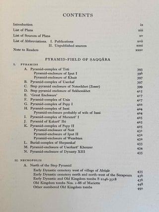 Topographical Bibliography. Vol. I: The Theban necropolis. Part 1: Private tombs. Part 2: Royal tombs and smaller cemeteries. Vol. II: Theban temples. Vol. III: Memphis. Part 1: Abu Rawash to Abusir. Part 2: Saqqara to Dahshur. Vol. VI: Upper Egypt: Chief Temples (excluding Thebes). Abydos, Dendera, Esna, Edfu, K&ocirc;m Ombo, and Philae. Vol. VII: Nubia deserts and outside Egypt (missing vol. IV, V & VIII)[newline]M1360e-46.jpeg