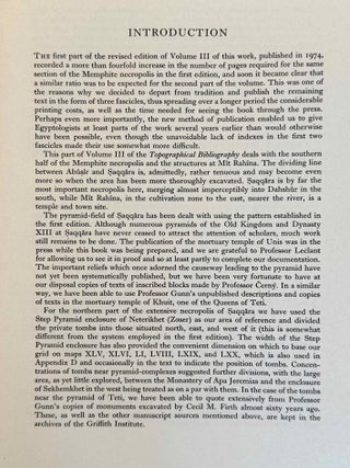 Topographical Bibliography. Vol. I: The Theban necropolis. Part 1: Private tombs. Part 2: Royal tombs and smaller cemeteries. Vol. II: Theban temples. Vol. III: Memphis. Part 1: Abu Rawash to Abusir. Part 2: Saqqara to Dahshur. Vol. VI: Upper Egypt: Chief Temples (excluding Thebes). Abydos, Dendera, Esna, Edfu, K&ocirc;m Ombo, and Philae. Vol. VII: Nubia deserts and outside Egypt (missing vol. IV, V & VIII)[newline]M1360e-50.jpeg
