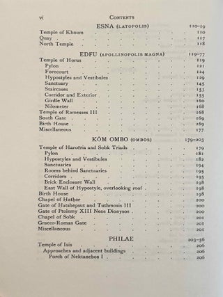 Topographical Bibliography. Vol. I: The Theban necropolis. Part 1: Private tombs. Part 2: Royal tombs and smaller cemeteries. Vol. II: Theban temples. Vol. III: Memphis. Part 1: Abu Rawash to Abusir. Part 2: Saqqara to Dahshur. Vol. VI: Upper Egypt: Chief Temples (excluding Thebes). Abydos, Dendera, Esna, Edfu, K&ocirc;m Ombo, and Philae. Vol. VII: Nubia deserts and outside Egypt (missing vol. IV, V & VIII)[newline]M1360e-57.jpeg