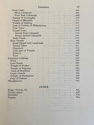 Topographical Bibliography. Vol. I: The Theban necropolis. Part 1: Private tombs. Part 2: Royal tombs and smaller cemeteries. Vol. II: Theban temples. Vol. III: Memphis. Part 1: Abu Rawash to Abusir. Part 2: Saqqara to Dahshur. Vol. VI: Upper Egypt: Chief Temples (excluding Thebes). Abydos, Dendera, Esna, Edfu, K&ocirc;m Ombo, and Philae. Vol. VII: Nubia deserts and outside Egypt (missing vol. IV, V & VIII)[newline]M1360e-58.jpeg