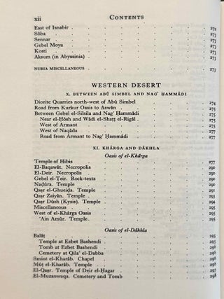 Topographical Bibliography. Vol. I: The Theban necropolis. Part 1: Private tombs. Part 2: Royal tombs and smaller cemeteries. Vol. II: Theban temples. Vol. III: Memphis. Part 1: Abu Rawash to Abusir. Part 2: Saqqara to Dahshur. Vol. VI: Upper Egypt: Chief Temples (excluding Thebes). Abydos, Dendera, Esna, Edfu, K&ocirc;m Ombo, and Philae. Vol. VII: Nubia deserts and outside Egypt (missing vol. IV, V & VIII)[newline]M1360e-72.jpeg