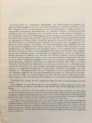 Attische Grabschriften. Vol. I: Eine Nachlese zum letzten Band der Inscriptiones Graecae II/III 2. Vol. II: Unedierte Grabinschriften aus Athen und Attika.[newline]M13625-02.jpeg