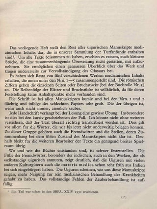 Zur Heilkunde der Uiguren I & II (complete set)[newline]M13627-05.jpeg