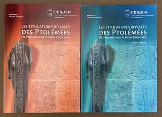 Item #M13656 Les titulatures royales des Ptolémées. De Philadelphe à Néos Dionysos. Vol. I:...