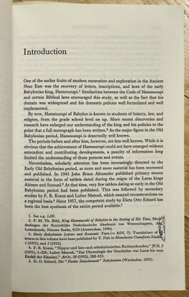 Water for Larsa. An Old Babylonian archive dealing with irrigation.