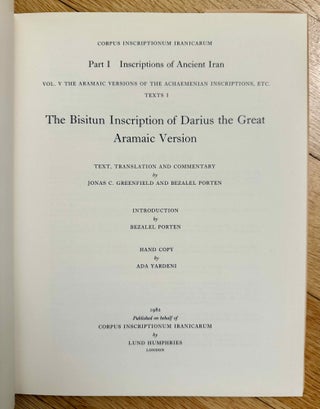 The Bisitun inscription of Darius the Great, Aramaic version
