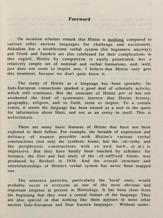 The sentence particles and the place words in old and middle Hittite