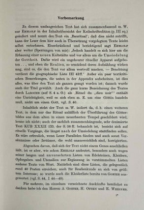 Die Umsiedelung der schwarzen Gottheit. Das hethitische Ritual KUB XXIX 4 (des Ulippi).