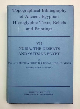 Item #M1368a Topographical Bibliography of Ancient Egyptian Hieroglyphic Texts, Reliefs, and...[newline]M1368a-00.jpeg