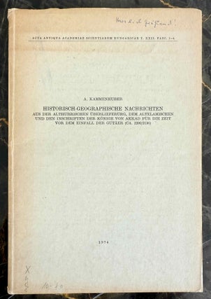 Item #M13697 Historisch-geographische Nachrichten. Aus der althurrischen Überlieferung, dem...
