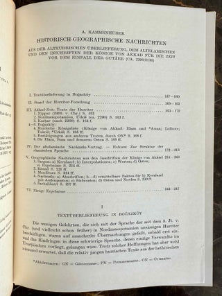 Historisch-geographische Nachrichten. Aus der althurrischen &Uuml;berlieferung, dem altelamischen und den Inschriften der K&ouml;nige von Akkad f&uuml;r die Zeit vor dem Einfall der Gut&auml;er (ca. 2200/2136). [Teil 1].[newline]M13697-01.jpeg