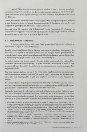 La rhétorique des tombes monumentales tardives (XXVe-XXVIe dynasties). Une vue d'ensemble de leur architecture et de leur programme décoratif.