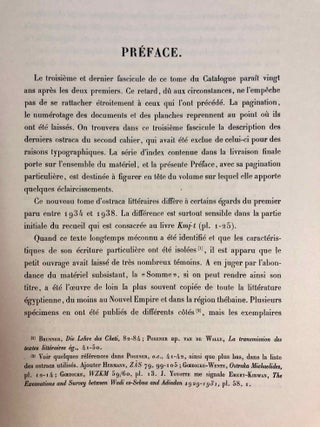 Catalogue des ostraca hiératiques littéraires de Deir el-Medineh. Tome II. Fasc. 1-2-3. Nos 1109-1266 (complete volume)