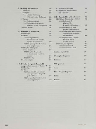 Les grands pr&ecirc;tres d'Egypte &agrave; l'&eacute;poque ramesside. Prosopographie et histoire. Vol. I: Analyse & synth&egrave;se. Vol. II: Corpus (complete set)[newline]M13710-10.jpeg
