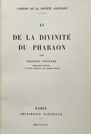 De la divinité du pharaon