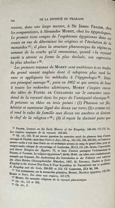 De la divinité du pharaon