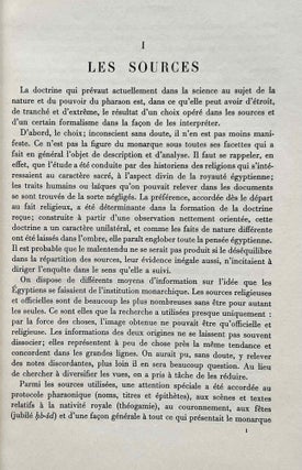 De la divinité du pharaon